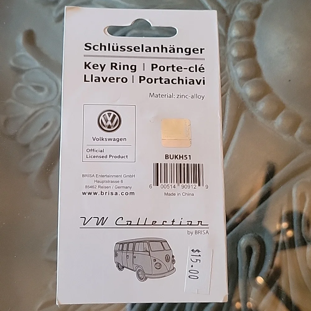 VW Volkswagen Bulli Metal Keychain